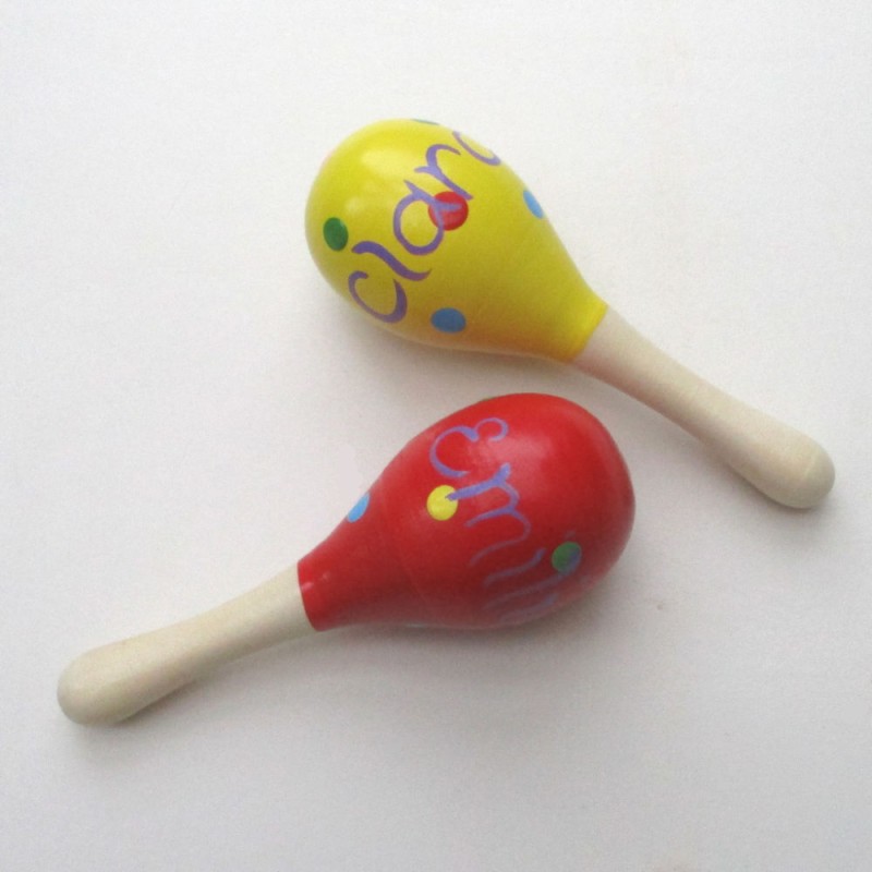 Mini hot sale maraca keychains